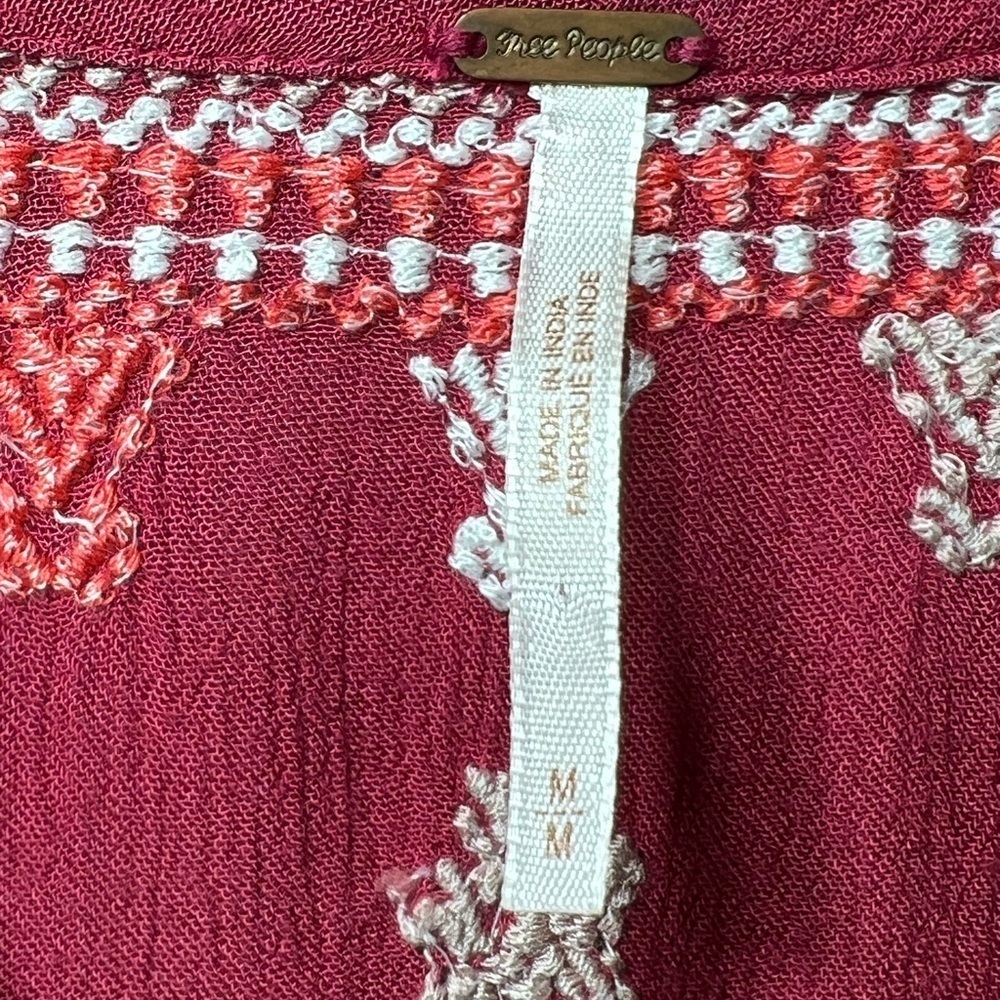 FP Star Gazer Dress in Red. Boho Dress size medium - Picture 7 of 9